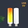 USB LED FLAME EFFECT LAMP - 9W SIMULATED FLAME BULB