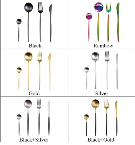 24-Delig RVS Goud-Zilver Luxe Bestek - RoyalGlow