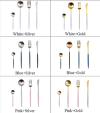 24-Delig RVS Goud-Zilver Luxe Bestek - RoyalGlow