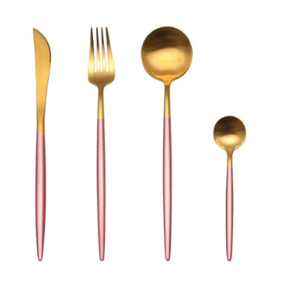 24-Delig RVS Goud-Zilver Luxe Bestek - RoyalGlow