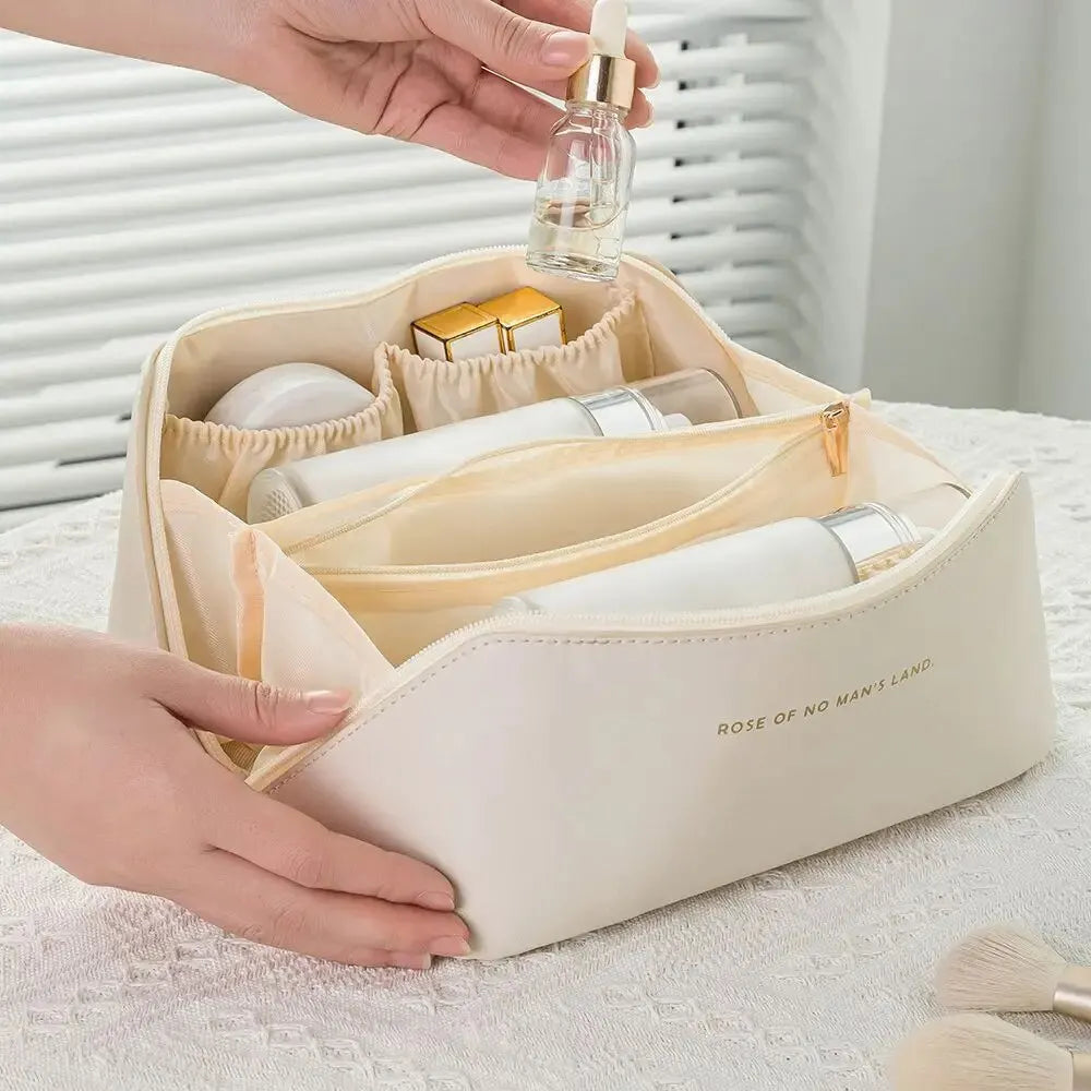 MAKE-UP ORGANIZER MET RITSSLUITING – LUXE TOILETTAS VOOR REIZEN