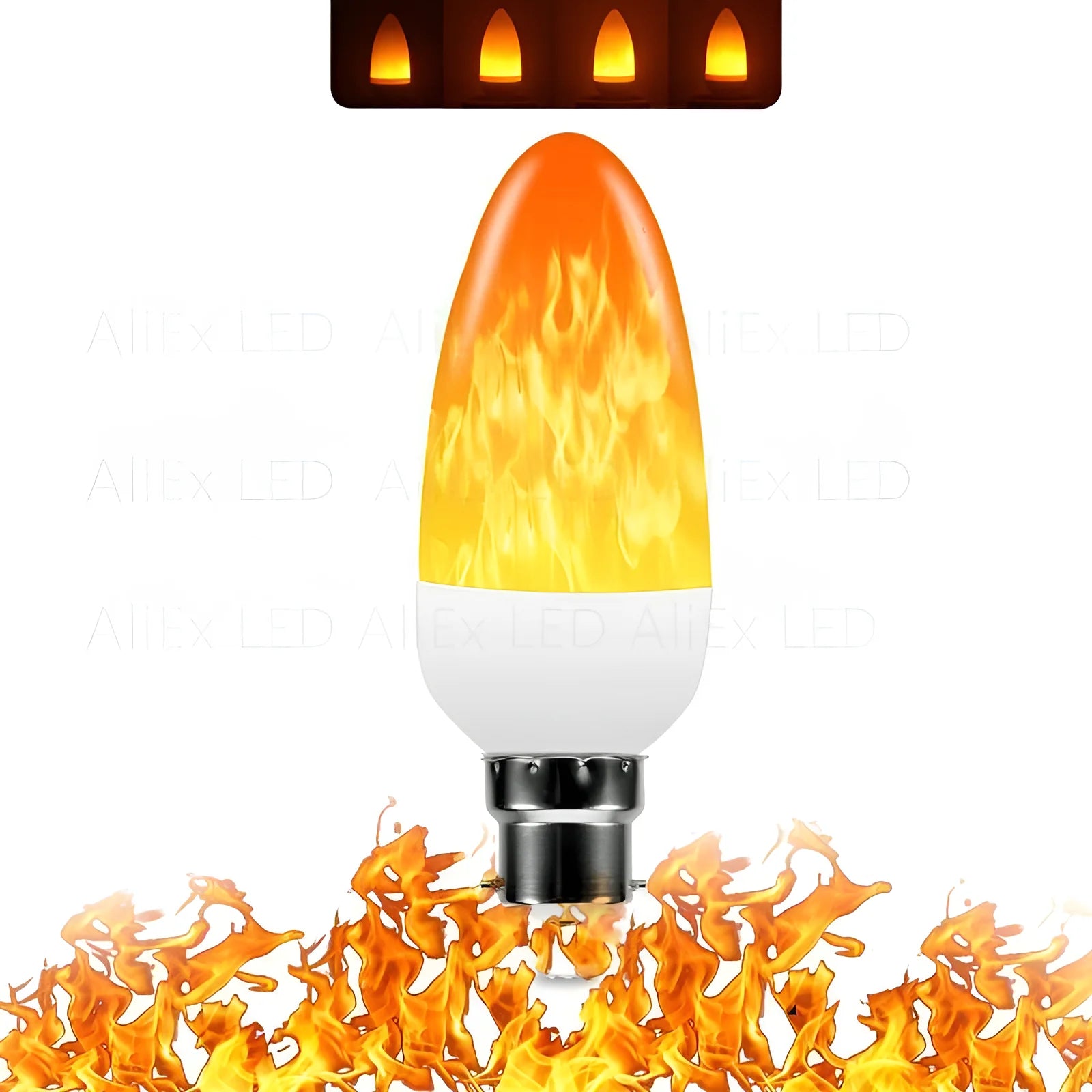 USB LED FLAME EFFECT LAMP - 9W SIMULATED FLAME BULB