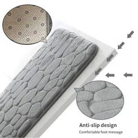 MEMORY FOAM ANTISLIP BADKAMER & WOONKAMER MAT – EMBOSSED VELVET ONTWERP