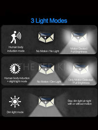 MULTIFUNCTIONELE SOLAR LAMP - WATERDICHTE LED TUINVERLICHTING MET BEWEGINGSSENSOR