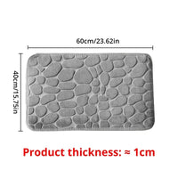 MEMORY FOAM ANTISLIP BADKAMER & WOONKAMER MAT – EMBOSSED VELVET ONTWERP