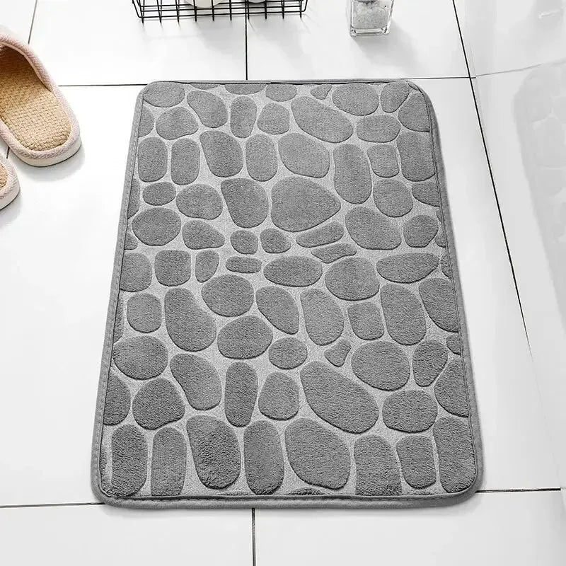 MEMORY FOAM ANTISLIP BADKAMER & WOONKAMER MAT – EMBOSSED VELVET ONTWERP