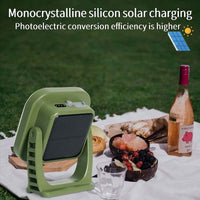 80W LED ZONNE-OPLAADBARE CAMPINGLAMP MET MAGNEET EN ZOOMFUNCTIE