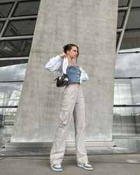 Trendy Dames Cargo Jeans - Nova