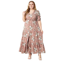 Vardi Dante™ Nikki Plus Size Jurk | Vintage & Casual