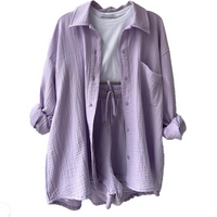 Trendy Katoenen Zomerset Dames – Faylin