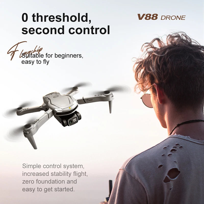 MINI V88 DRONE 8K MET GPS EN HD CAMERA - PROFESSIONELE LUCHTFOTOGRAFIE DRONE