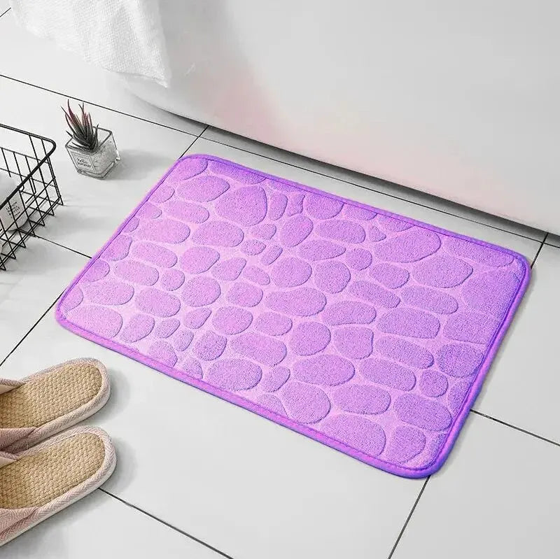 MEMORY FOAM ANTISLIP BADKAMER & WOONKAMER MAT – EMBOSSED VELVET ONTWERP