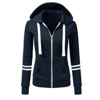 Dames Hoodie met Capuchon en Rits van Wol – Beatrice