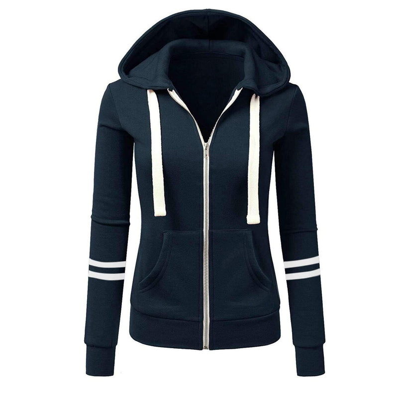 Dames Hoodie met Capuchon en Rits van Wol – Beatrice