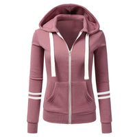 Dames Hoodie met Capuchon en Rits van Wol – Beatrice