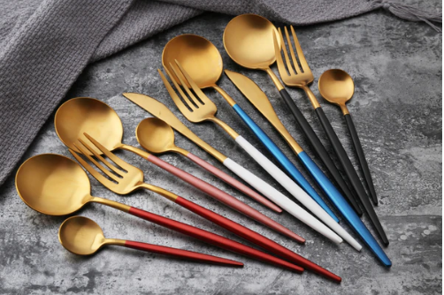 24-Delig RVS Goud-Zilver Luxe Bestek - RoyalGlow