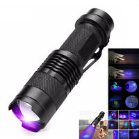 LED UV ZAKLAMP - ULTRAVIOLET INSPECTIELAMP VOOR HUISDIER URINEVLEKKEN EN STAIN DETECTIE