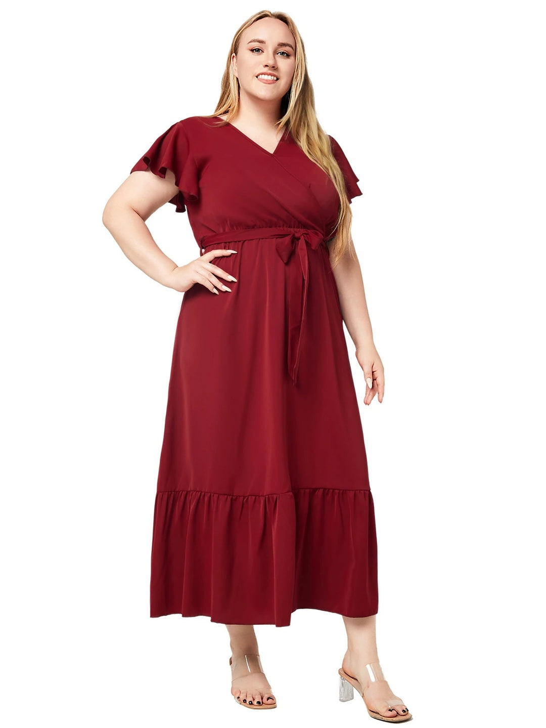 Vardi Dante™ Ruby Plus Size Jurk | Stijlvol & Veelzijdig