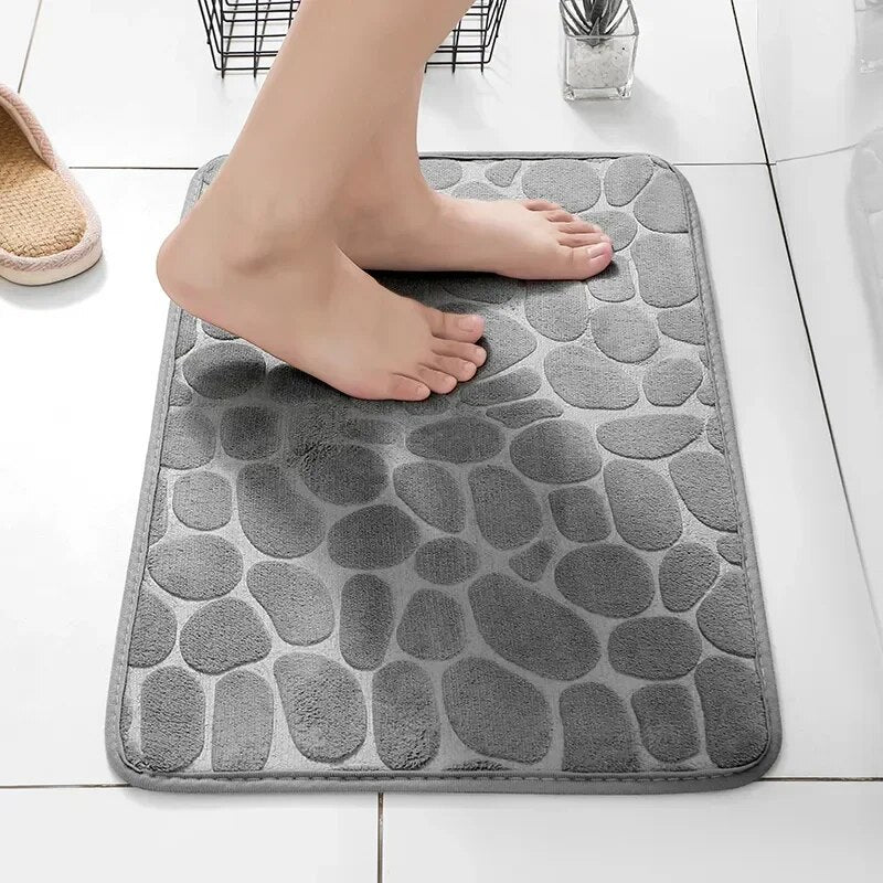 MEMORY FOAM ANTISLIP BADKAMER & WOONKAMER MAT – EMBOSSED VELVET ONTWERP