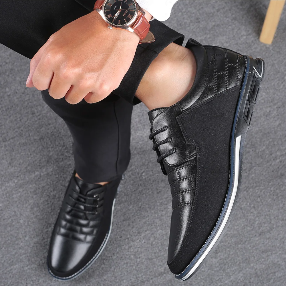 Orthopedische Leren Heren Schoenen - GentleStep