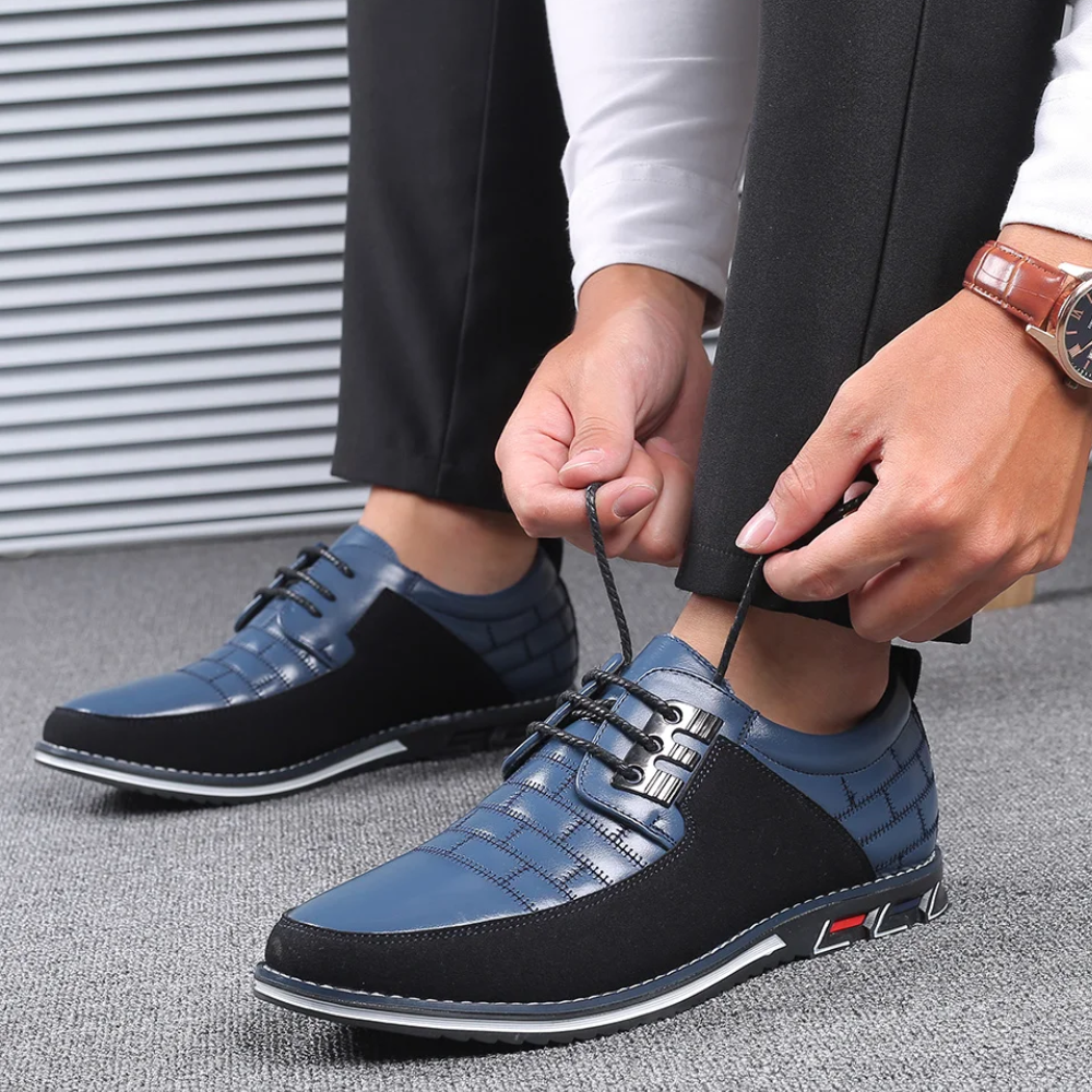Orthopedische Leren Heren Schoenen - GentleStep