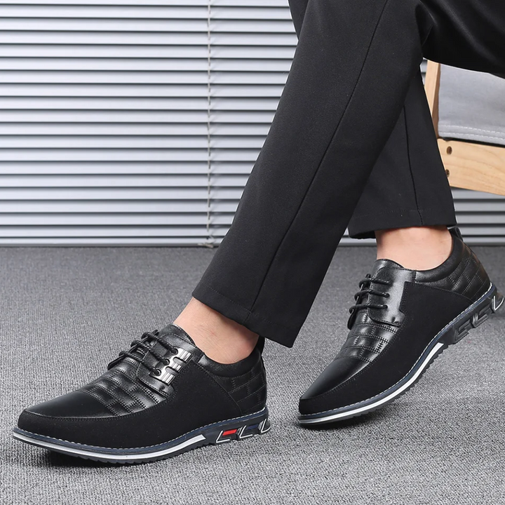 Orthopedische Leren Heren Schoenen - GentleStep