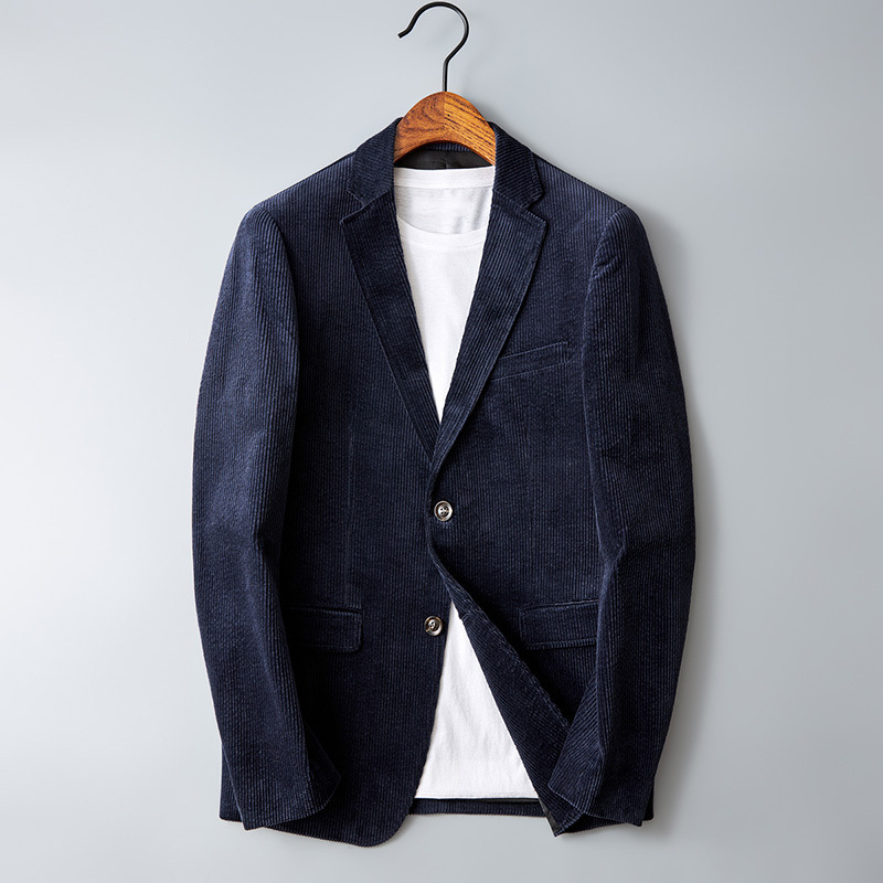 Nette Heren Ribfluweel Blazer - Vincent