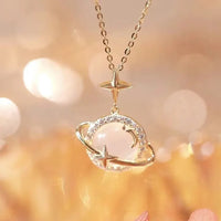Gouden Planeet Ketting - Celestia