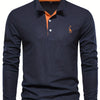 Comfortabele Heren Polo met Lange Mouwen