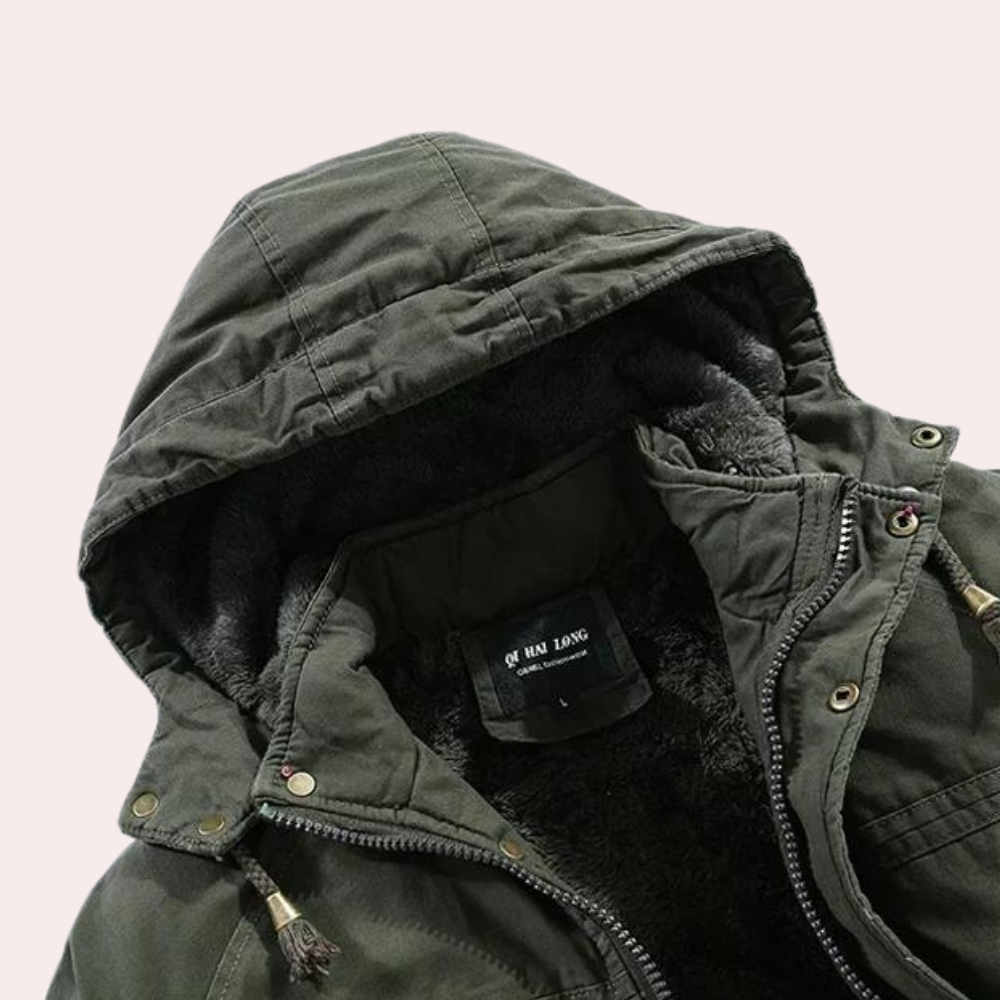 Gevoerde Heren Winterjas met Warme Capuchon - Logan