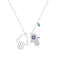 Ketting met Fatima's Hand en Boze Oog - Yasmin