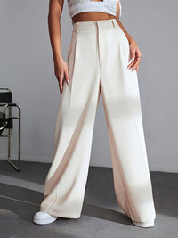 Luxe Effen Broek Met Wijde Pijpen - Lana