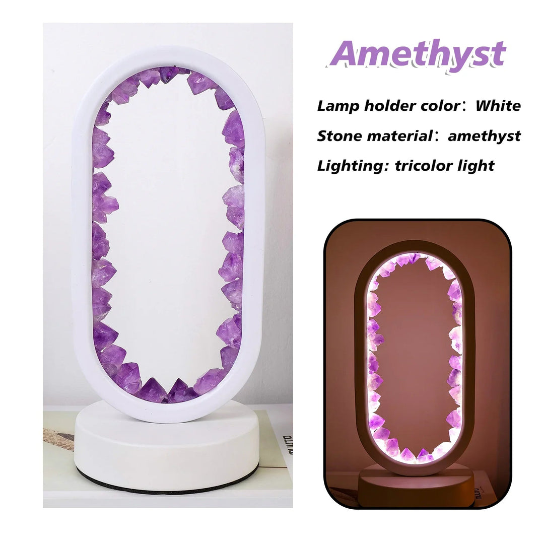 Handgemaakte Amethist Lamp - Serenith