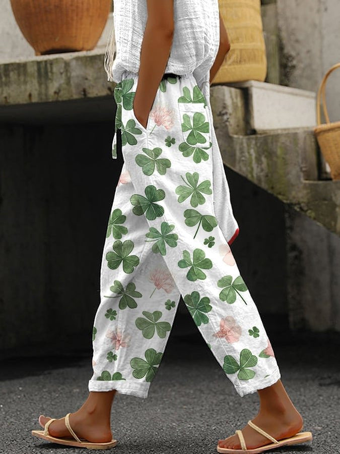 Dames Comfortbroek met Print – Nova
