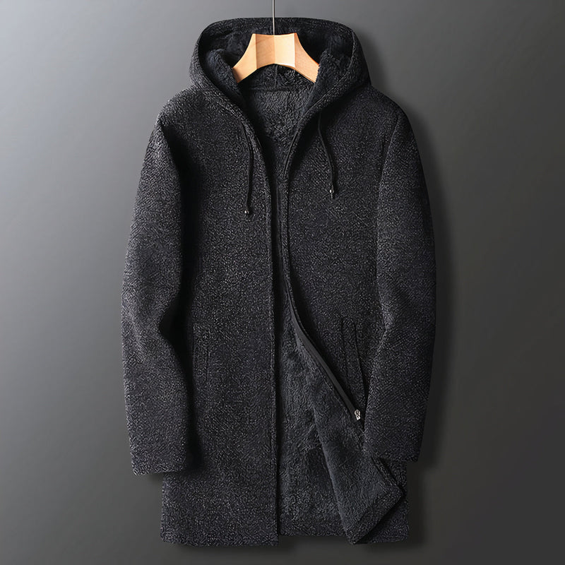 Warme Heren Fleecejas Met Capuchon – Marcus