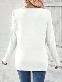 Damestrui met V-hals en Knoopdetail – Iris