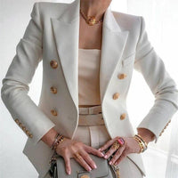 Klassieke Double-Breasted Damesblazer - Amara