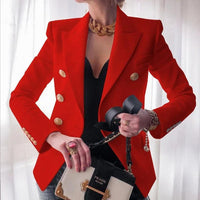 Klassieke Double-Breasted Damesblazer - Amara