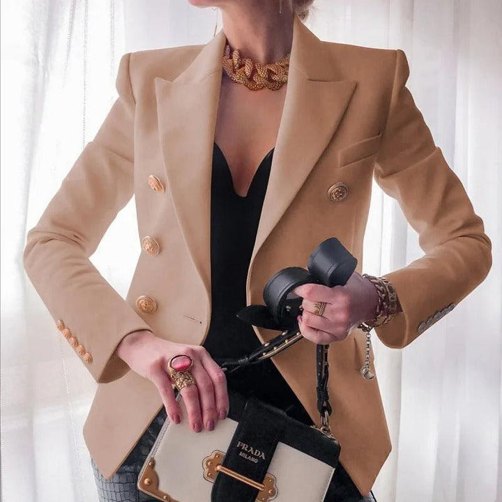 Klassieke Double-Breasted Damesblazer - Amara