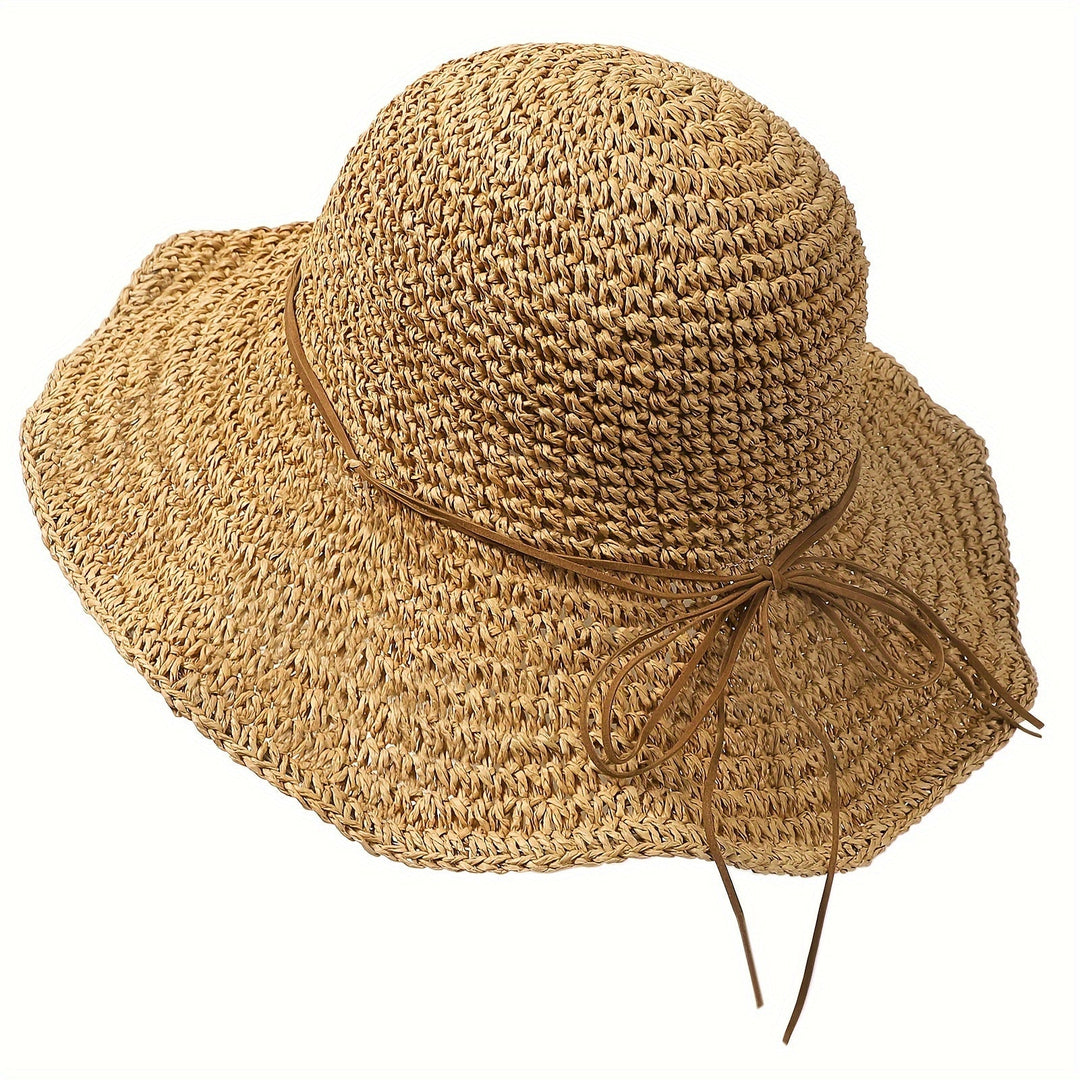 Gehaakte Boho Strohoed voor Zomerreizen – Elouan