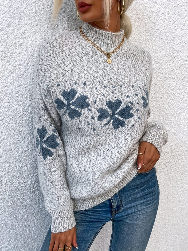 Sweter z czterolistnym wzorem koniczyny - Maeve