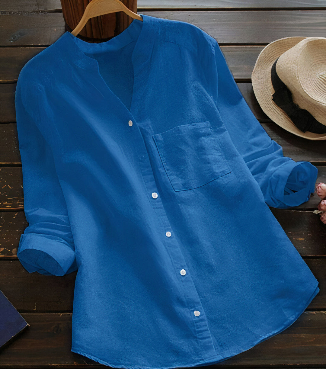 Luchtige Katoenen Linnen Dames Blouse – Maëlle
