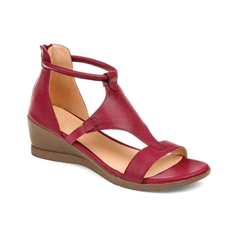 ElevateStyle Sandals | Dames Sandalen met Verhoogde Hak en Enkelband Ontwerp