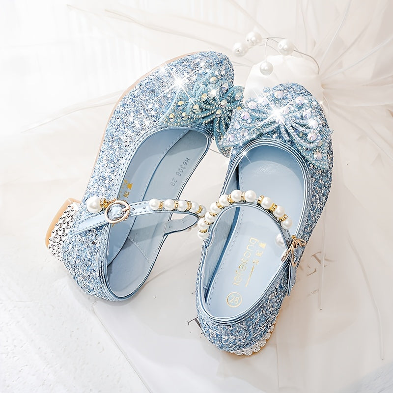 Glitterschoen Isla – Comfortabele Instapper met Pailletten & Parels voor Meisjes