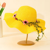 Dames Zomer Strohoed met Bloemen- en Fruitdetails – Solène