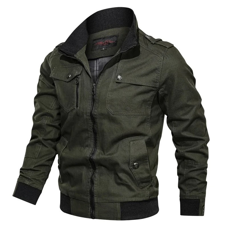 Heren Zomerjas met Kraag en Motorlook – Vince