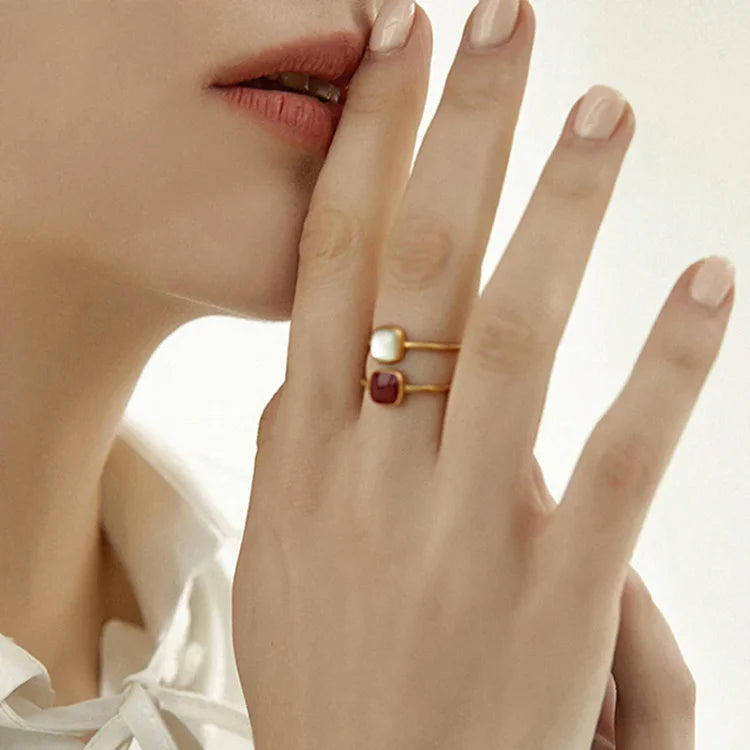 Vintage Emaille Ring - Elvira