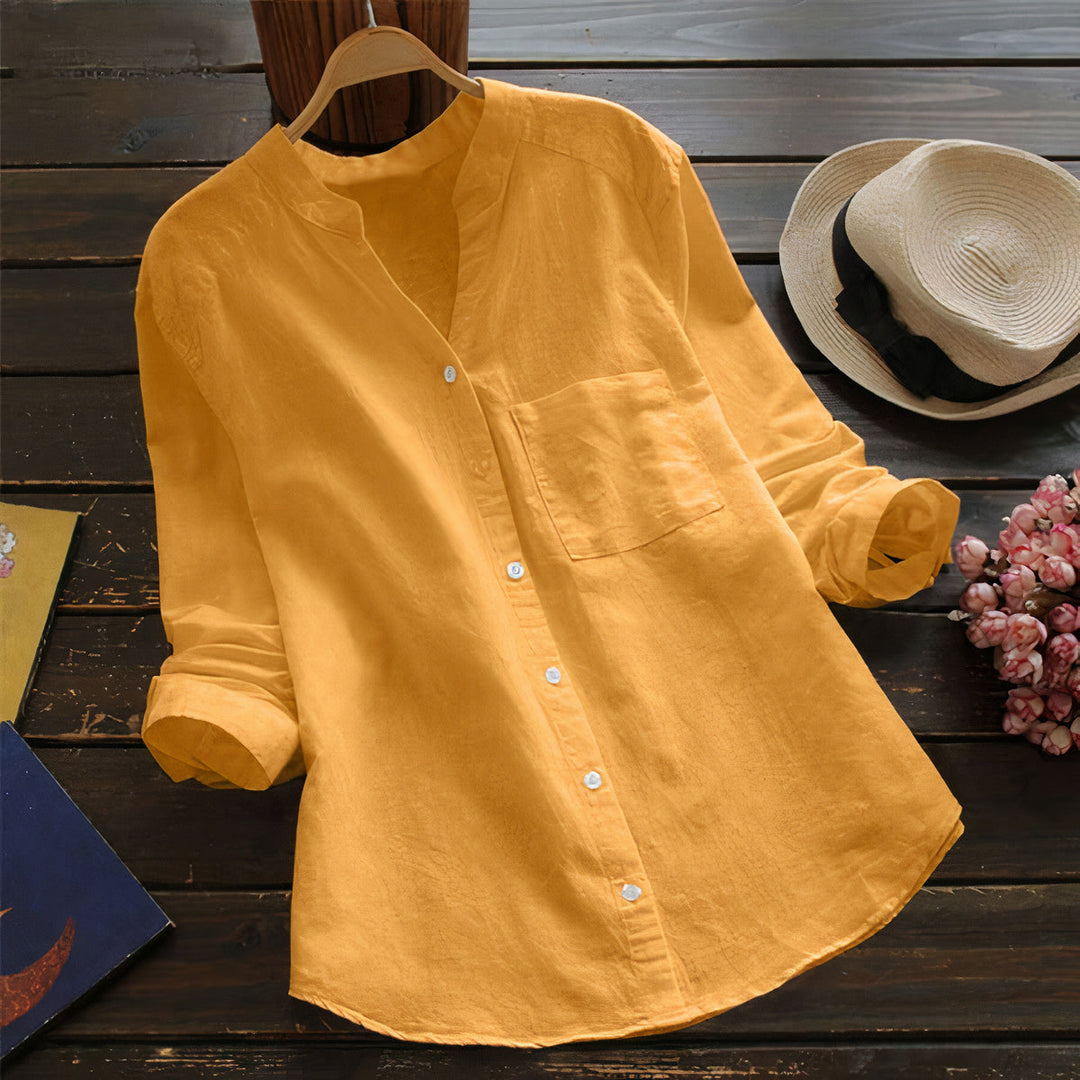 Luchtige Katoenen Linnen Dames Blouse – Maëlle