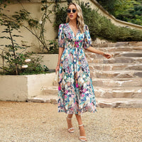 Zomerse Jurk met V-hals – Sophie