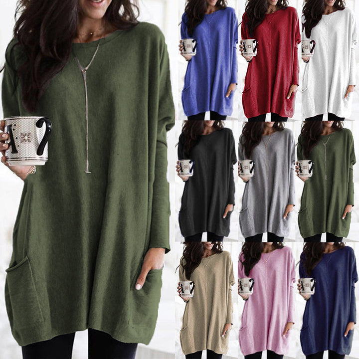 Oversized Dames Trui met Zakken – Yara